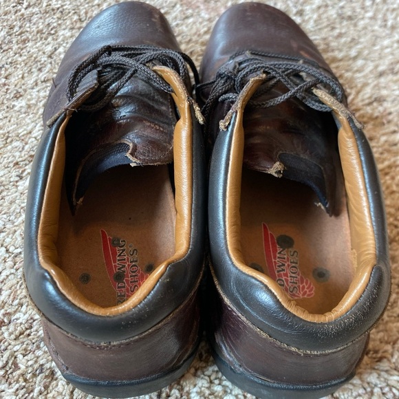 Red Wing Work Shoes Womens 8.5 B Brown Leather Safety Toe Slip Oil Resistant - Picture 3 of 6